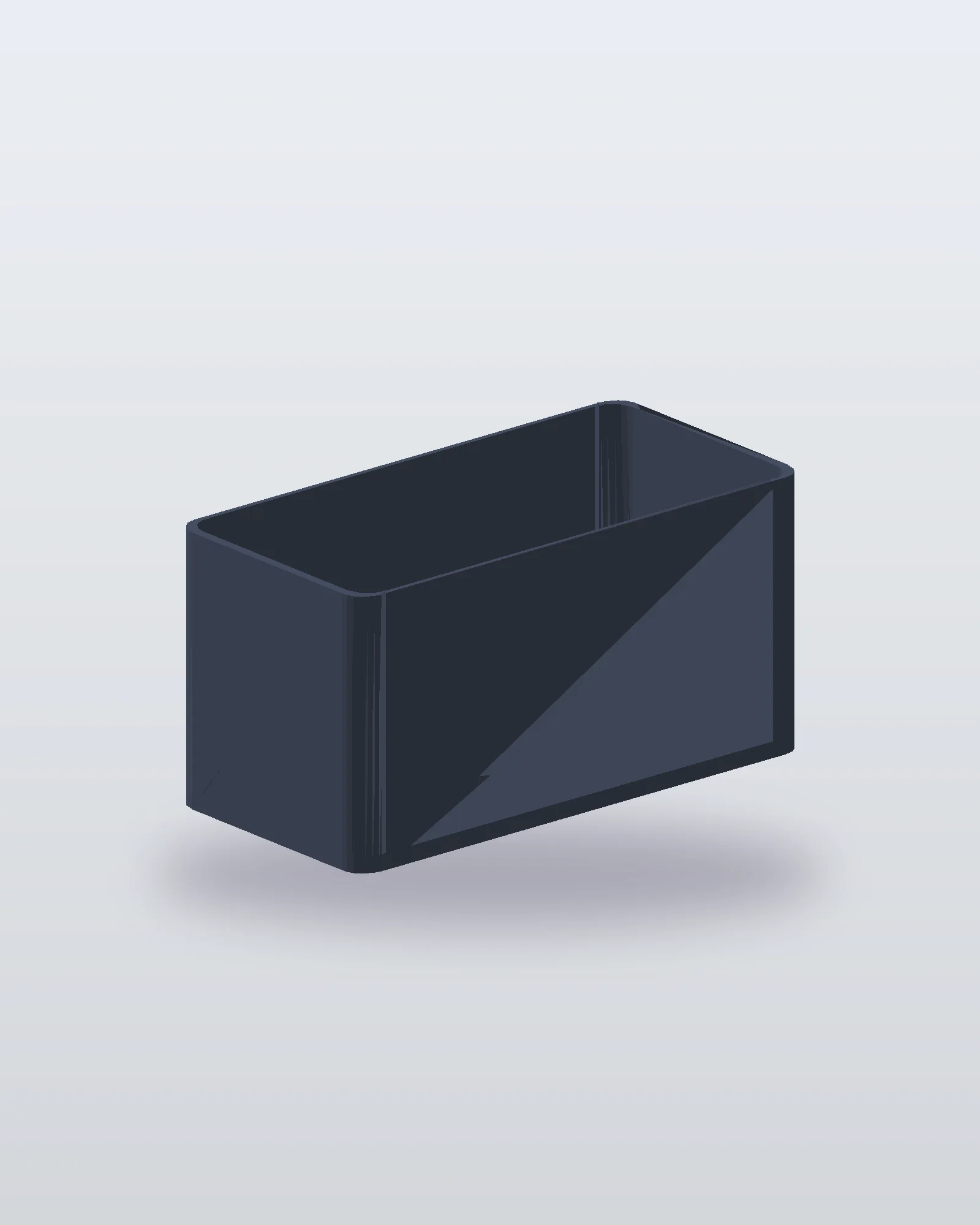 Caja modular 2×1 compatible con rejilla de 42 mm